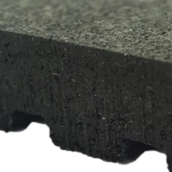 Action Sport Rubber Gym Tile Black 1 Inch x 2x2 Ft.
