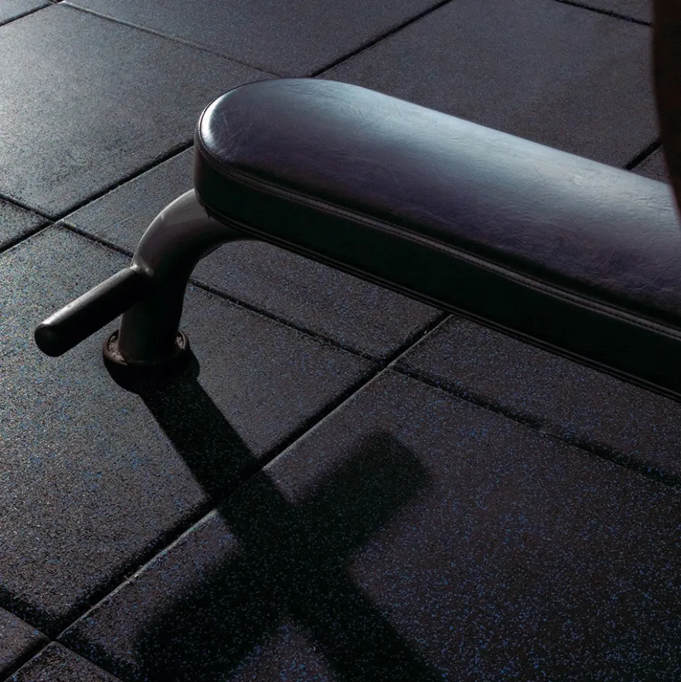Action Sport Rubber Gym Tile 10% Color 1 Inch x 2x2 Ft.