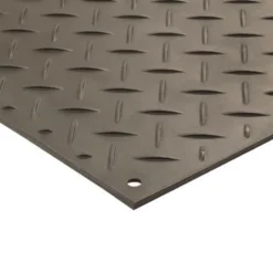 AlturnaMats Ground Protection Mats Black 1/2 Inch x 4x8 Ft. Diamond/Diamond