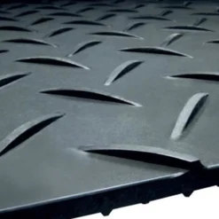 AlturnaMats Ground Protection Mats Black 1/2 Inch x 4x8 Ft. Diamond/Smooth