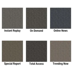 Breaking News Commercial Carpet Tiles 5.7 mm x 24x24 Inches Carton of 24