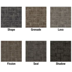 Captured Idea Commercial Carpet Tile 3.5 mm x 24x24 Inches Carton of 24