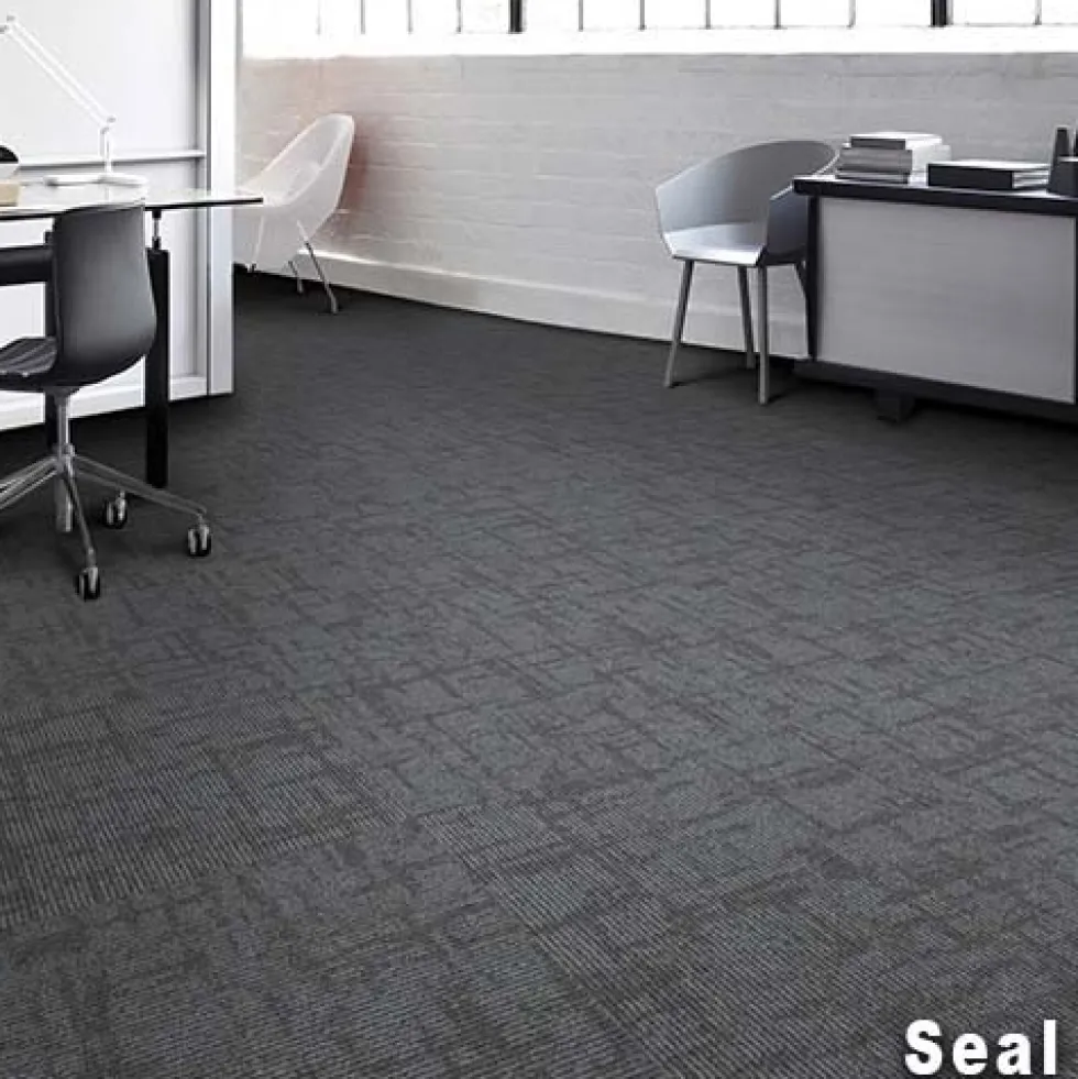 Captured Idea Commercial Carpet Tile 3.5 mm x 24x24 Inches Carton of 24