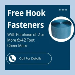 Cheerleading Mats 6x42 ft x 1-3/8 Inch Flexible Roll