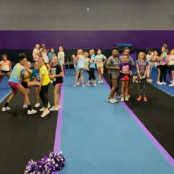 Cheerleading Mats 6x42 ft x 1-3/8 Inch Flexible Roll