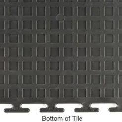 Coin Top Home Floor Tile Black or Dark Gray 5 mm x 20.5x20.5 Inches 8 per Carton