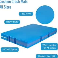 Cushion Crash Mat Single Fold 6x12 Ft. x 8 Inch