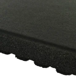 dBTile Gym Floor Tile Black 2.5 Inch x 2x2 Ft. with Quad Blok