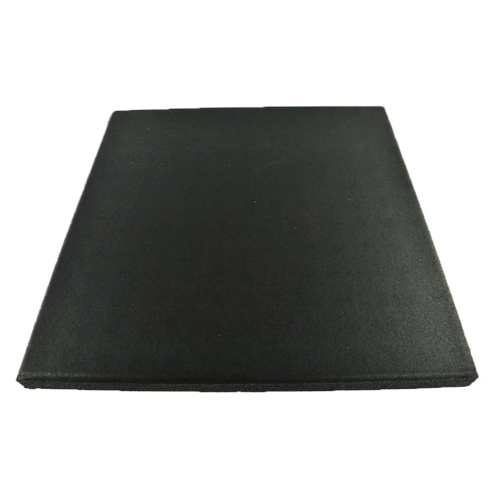 dBTile Gym Floor Tile Black 2.5 Inch x 2x2 Ft. with Quad Blok