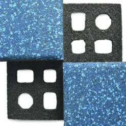 dBTile Gym Floor Tile Premium Colors 2.5 Inch x 2x2 Ft. with Quad Blok