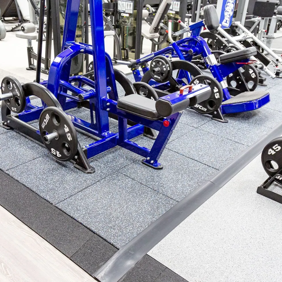 dBTile Gym Floor Tile Team Colors 2.5 Inch x 2x2 Ft. with Quad Blok