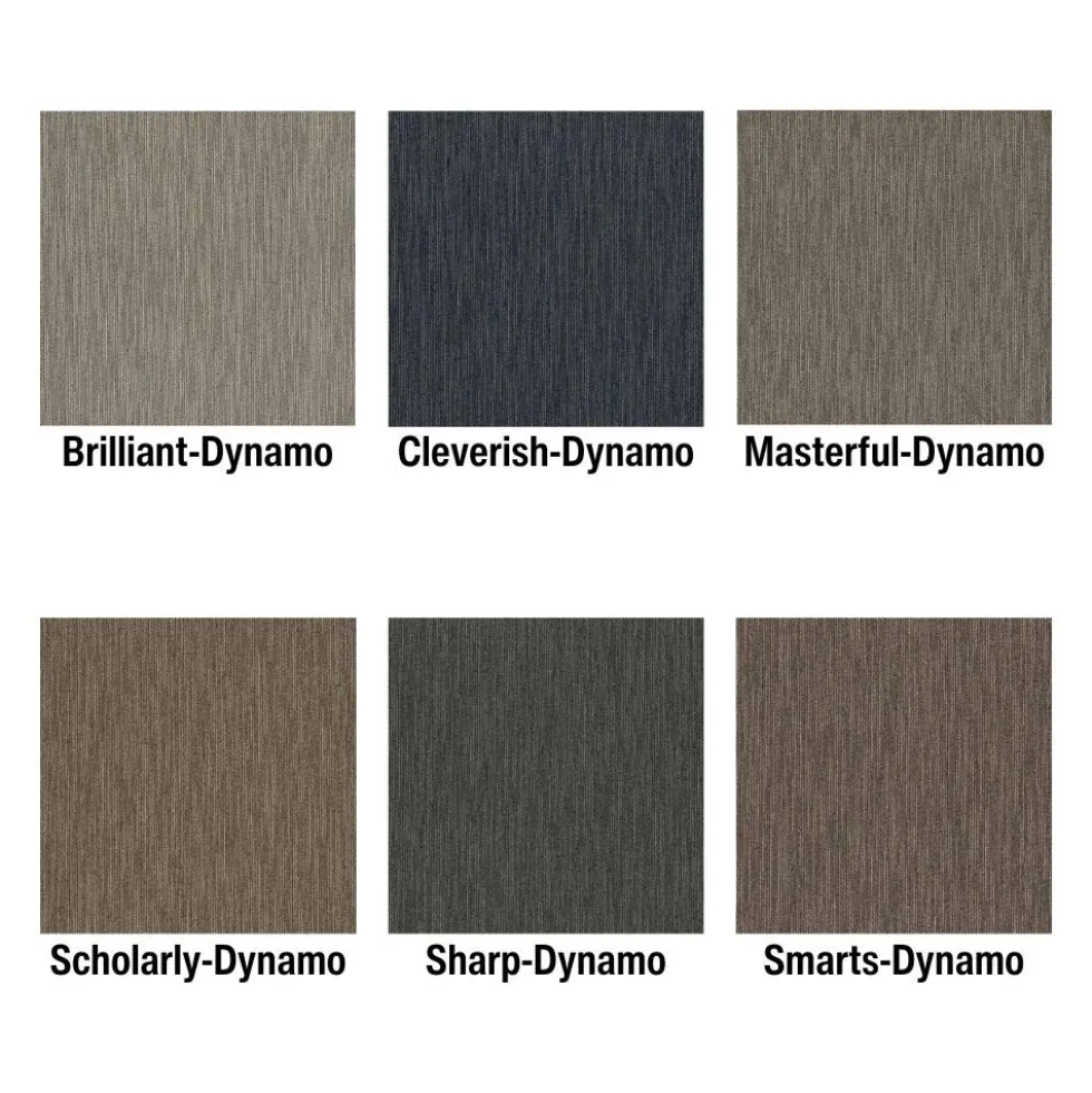 Dynamo Commercial Carpet Tiles 6.3 mm x 24x24 Inches 20 Per Case
