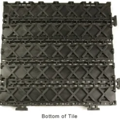 Entrance Linear Tile - 1/2 inch Black w/Charcoal Carpet