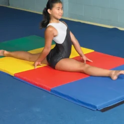 Foldable Gym Mat Combo Soft-Firm Foam 4x10 Ft. x 2-3/8 Inch V4
