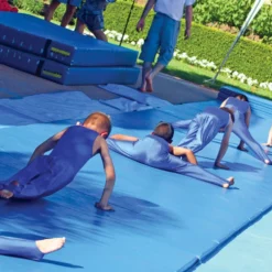 Foldable Gymnastics Mat Medium Firm Foam 4x8 Ft. x 2 Inch V2