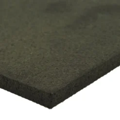 ForceFit Athletic Rolled Rubber Black 6 mm x 4 Ft. Wide Per SF