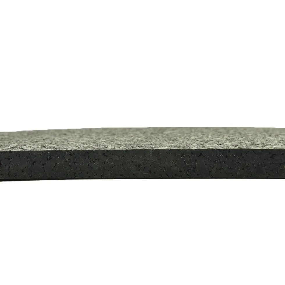 ForceFit Athletic Rolled Rubber Black 8 mm x 4 Ft. Wide Per SF