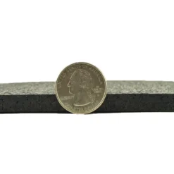 ForceFit Athletic Rolled Rubber Black 8 mm x 4 Ft. Wide Per SF