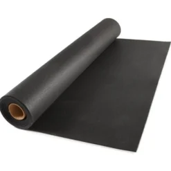 ForceFit Athletic Rubber Flooring Roll 1/4 Inch Black 10 LF