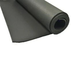 ForceFit West Athletic Rolled Rubber Black 3/8 Inch x 4 Ft. Wide Per SF