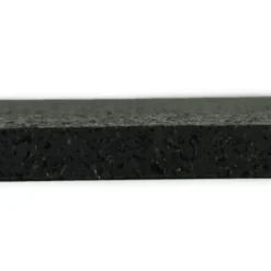 ForceFit West Athletic Rubber Flooring Roll 1/4 Inch Black 10 LF