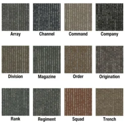 Formation Commercial Carpet Tiles 2.3 mm x 24x24 Inches 18 Per Case
