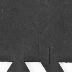 Geneva Rubber Tile Black 1/2 Inch x 3x3 Ft.