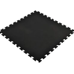 Geneva Rubber Tile Black 1/2 Inch x 3x3 Ft.