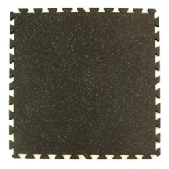 Geneva Rubber Tile 10% Color 1/2 Inch x 3x3 Ft.