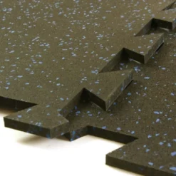 Geneva Rubber Tile 10% Color 3/8 Inch x 3x3 Ft.