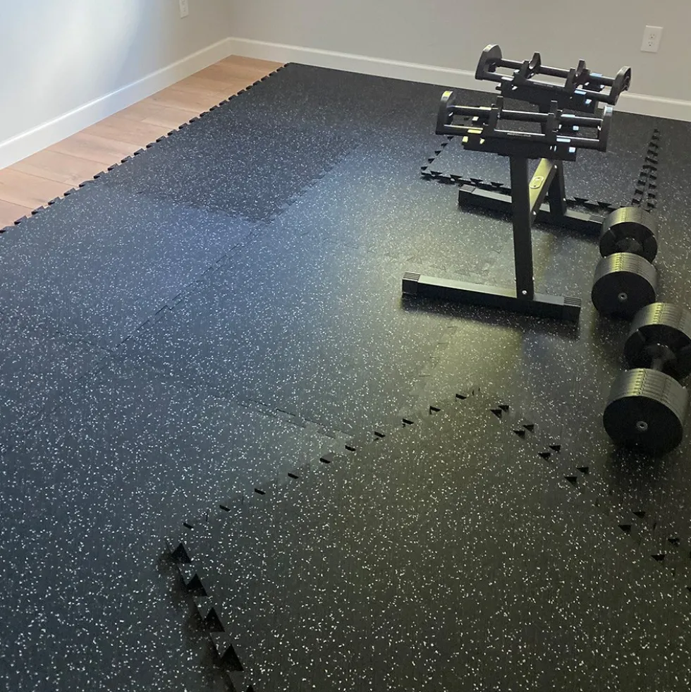 Geneva Rubber Tile 10% Color 8 mm x 3x3 Ft.