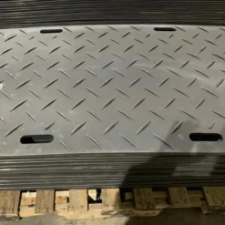 Ground Protection Mats Black 1/2 Inch x 3x8 Ft. Diamond/Diamond