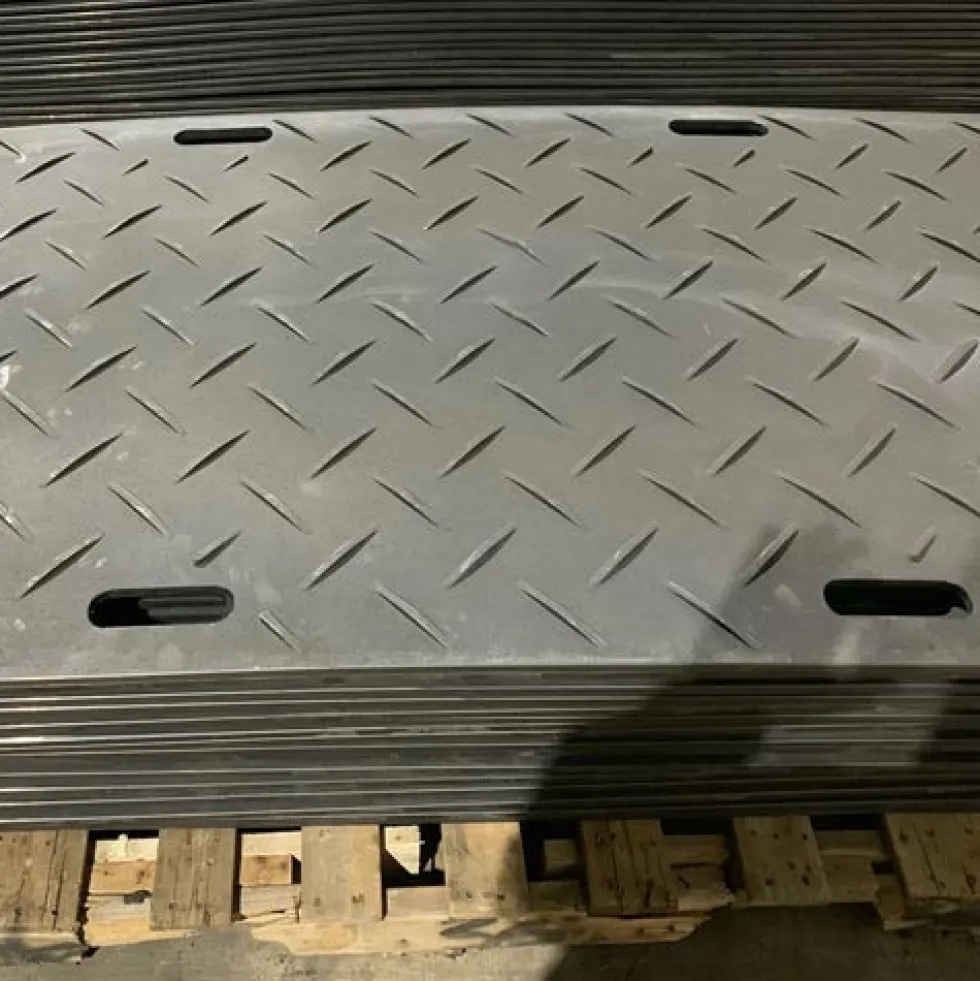 Ground Protection Mats Black 1/2 Inch x 2x8 Ft. Diamond/Diamond