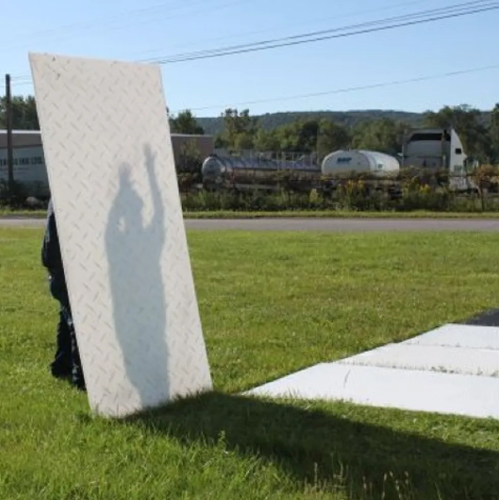 Ground Protection Mats Clear 1/2 Inch x 2x4 Ft.