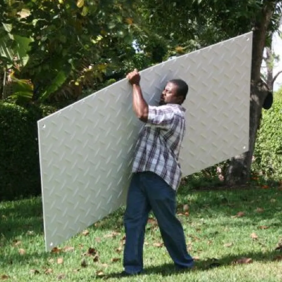 Ground Protection Mats Clear 1/2 Inch x 2x8 Ft.