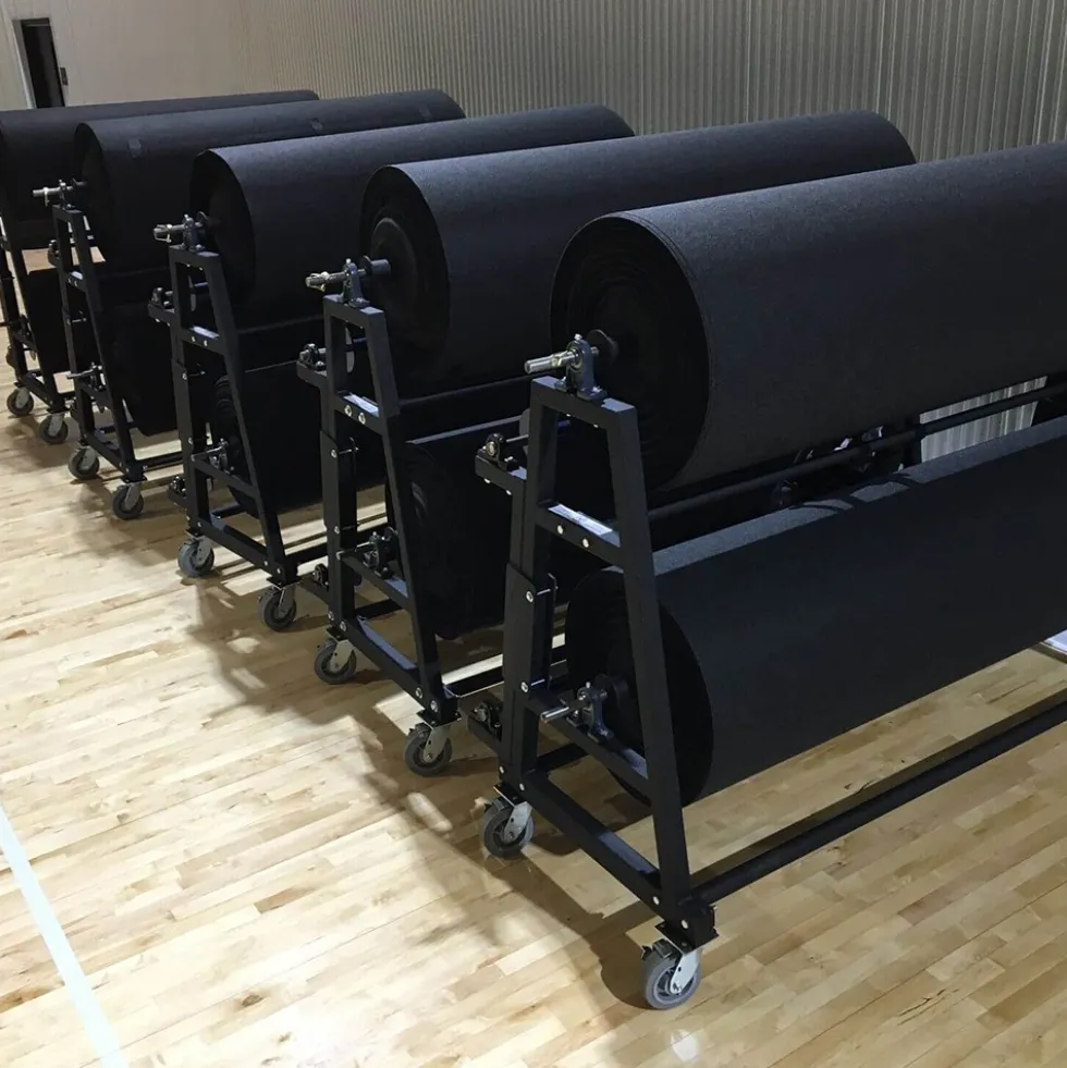 GymPro EcoRoll Carpet EZ-Roll Storage Rack 7,200 SF Capacity