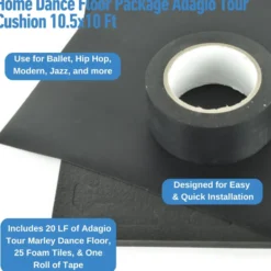 Home Dance Floor Package Adagio Tour Cushion 10.5x10 Ft