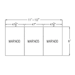 Horse Stall Mats Kit Cobblestone 3/4 Inch x 6x12 Ft.