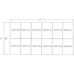 Horse Stall Mats Kit Cobblestone 3/4 Inch x 12x24 Ft.
