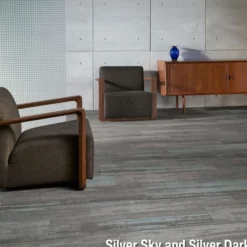 Ingrained Commercial Carpet Plank Neutral .28 Inch x 25 cm x 1 Meter Per Plank