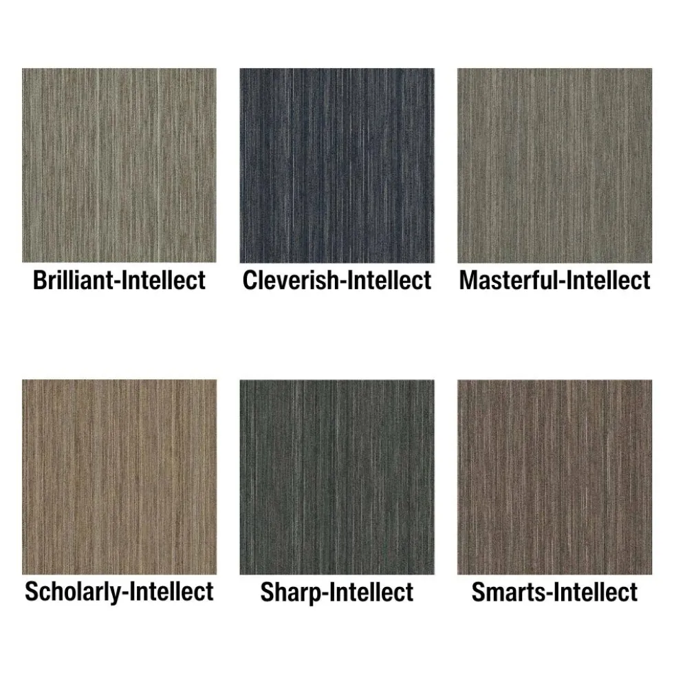Intellect Commercial Carpet Tiles 6.3 mm x 24x24 Inches 20 Per Case