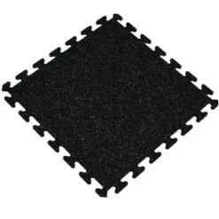 Interlocking Rubber Floor Tiles Gmats Light Gray 3/8 Inch x 2x2 Ft.