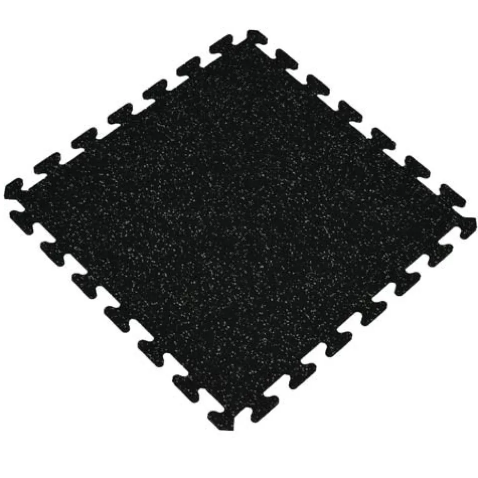 Interlocking Rubber Floor Tiles Gmats Light Gray 3/8 Inch x 2x2 Ft.