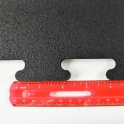 Interlocking Rubber Floor Tile Black 8 mm x 2x2 Ft.