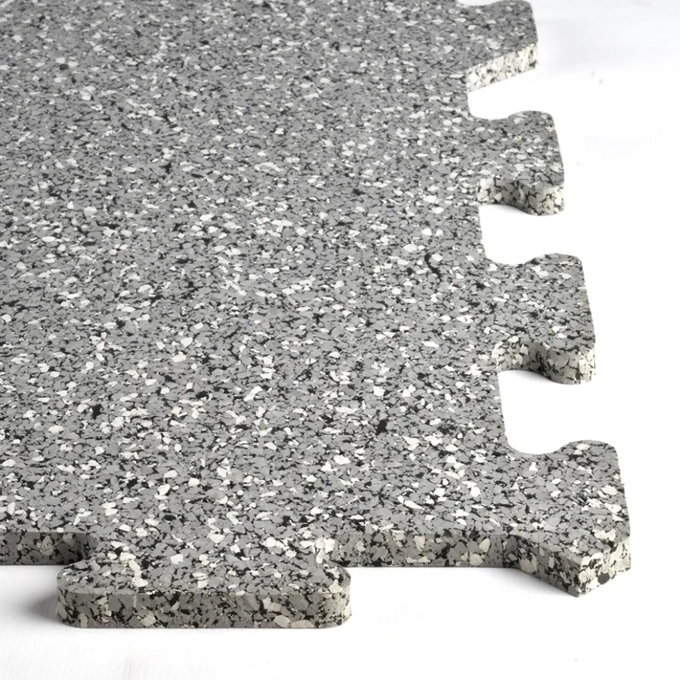 Interlocking Rubber Tile 90% Color 8 mm x 23x23 Inch Eureka