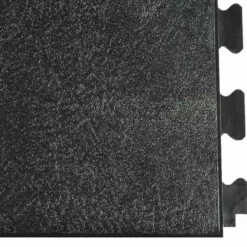 Leather PVC Floor Tile Black or Dark Gray 6 tiles 5 mm x 20x20 Inches