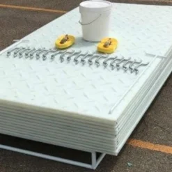 Mat-Pak Ground Protection Diamond Tread Clear 1/2 Inch x 3x8 Ft.