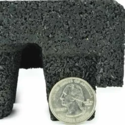 Max Playground Rubber Tile Black 2.5 inch x 2x2 Ft. with Quad Blok