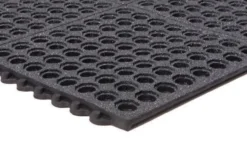 Performa GritTuff Black Interlocking Fatigue Mat 3x3 Feet