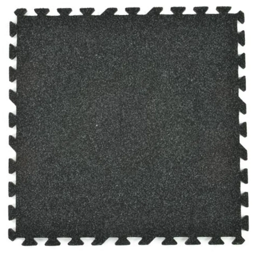 Plush Comfort Carpet Tile 5/8 Inch x 10x10 Ft. Kit Beveled Edges